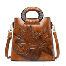 Load image into Gallery viewer, Brown Luxury Handbags Women Bags Designer High Quality Leather Handbag Fashion Shoulder Crossbody Bag for Women 2020 Tote Bag