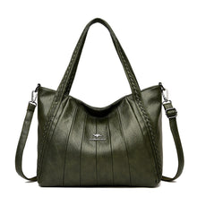 Load image into Gallery viewer, New Casual Tote Soft Leather Luxury Handbag Women's Bag Designer Ladies Large Shoulder Crossbody Hand Sac for Female Patchwork
