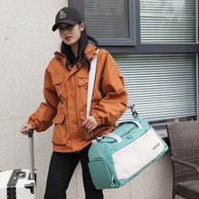 Load image into Gallery viewer, Sports Gym Tote Bag For Women Men Business Luggage With Separate Shoe Bin Wet And Dry Separation Travel Bag X386