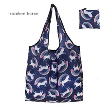 Load image into Gallery viewer, Nonwoven Reusable Shopping Bags Women Foldable Tote Bag Folding Large Capacity Handbags Portable Cloth Eco Grocery Bag