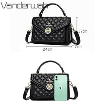 Load image into Gallery viewer, Luxury Women 3 Layers Handbags High Quality Designer Soft Leather Crossbody Bags for Female 2022 Ladies Shoulder Messenger Bags