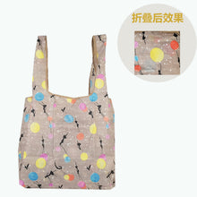Load image into Gallery viewer, Nonwoven Reusable Shopping Bags Women Foldable Tote Bag Folding Large Capacity Handbags Portable Cloth Eco Grocery Bag
