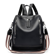 Load image into Gallery viewer, Brand Luxury Backpacks Soft Leather Waterproof Bagpack Preppy Style Young Student Bags Multifunction Mochilas Feminina Sac A Dos
