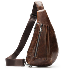 Load image into Gallery viewer, WESTAL Men's Shoulder Bag Men's Genuine Leather Chest Pack Man Sling Messenger Bags Belt Small Crossbody Bags Side Bags for Men