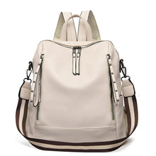 Load image into Gallery viewer, Brand Luxury Backpacks Soft Leather Waterproof Bagpack Preppy Style Young Student Bags Multifunction Mochilas Feminina Sac A Dos