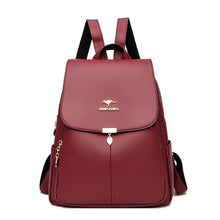 Load image into Gallery viewer, Large Capacity Women Backpack Purses High Quality Leather Female Vintage Bag School Bags Travel Bagpack Ladies Bookbag Rucksacks