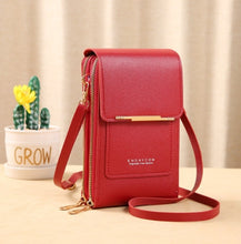 Load image into Gallery viewer, 3 Style Women Bags Soft Leather Wallets Touch Screen Cell Phone Purse Crossbody Shoulder Strap Handbag for Lady