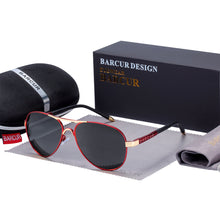 Load image into Gallery viewer, BARCUR New Polarized Sunglasses Men Women Driving Sun Glasses Male Goggle UV400 Gafas De Sol