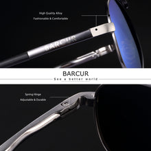 Load image into Gallery viewer, BARCUR New Polarized Sunglasses Men Women Driving Sun Glasses Male Goggle UV400 Gafas De Sol