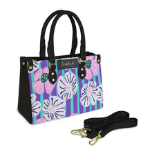 Load image into Gallery viewer, Big White Flower Bed PU Leather Handbag-Small (Model 1747)