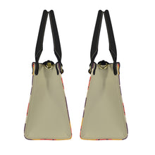 Load image into Gallery viewer, purple faces PU Leather Handbag-Small (Model 1747)