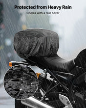 Load image into Gallery viewer, Motorcycle Tail Bag, 10 L Motorcycle Rear Seat Bag With Waterproof Rain Cover, Outdoor Sports Motorbike Luggage Storage Trunk Rack Backpack Handbag With Shoulder Strap And Inner Pocket, Black