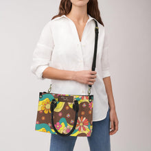 Load image into Gallery viewer, rainbow flowers PU Leather Handbag-Small (Model 1747)