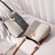 Load image into Gallery viewer, New Fashion Texture Bucket Bag - Foreign Gas Large Capacity Single Shoulder Diagonally Slant Color Bucket Bag