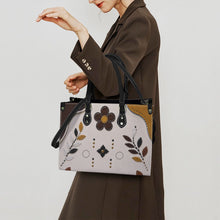 Load image into Gallery viewer, Brown Treasure PU Leather Handbag-Large (Model 1747)