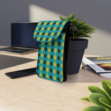 Load image into Gallery viewer, Yellow Diamond Small Cell Phone Wallet