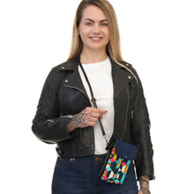 Load image into Gallery viewer, Dark Blue Bongalo Small Cell Phone Wallet