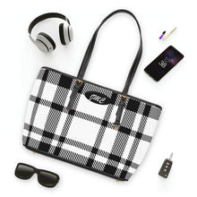Load image into Gallery viewer, The Plaid Look PU Leather Shoulder Bag