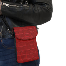 Load image into Gallery viewer, Vintage Red 8 Small Cell Phone Wallet