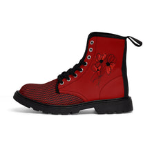 Load image into Gallery viewer, Red With a Touch of Class Women's/Youth Canvas Boots