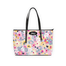 Load image into Gallery viewer, Pasty Pink Flowers PU Leather Shoulder Bag