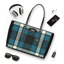 Load image into Gallery viewer, Blueberry Plaid PU Leather Shoulder Bag