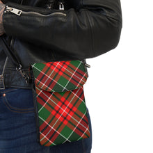 Load image into Gallery viewer, Christmas Plaid Small Cell Phone Wallet