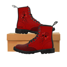Load image into Gallery viewer, Red With a Touch of Class Women's/Youth Canvas Boots