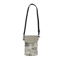 Load image into Gallery viewer, Black Branch Small Cell Phone Wallet