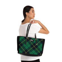 Load image into Gallery viewer, Green Plaid 2 PU Leather Shoulder Bag