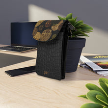 Load image into Gallery viewer, Brown Play Small Cell Phone Wallet