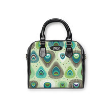 Load image into Gallery viewer, Green Feather Shoulder Handbag