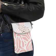 Load image into Gallery viewer, Traveling Pink Small Cell Phone Wallet