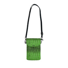 Load image into Gallery viewer, Green Vintage Small Cell Phone Wallet