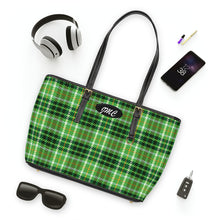 Load image into Gallery viewer, New Green Plaid PU Leather Shoulder Bag