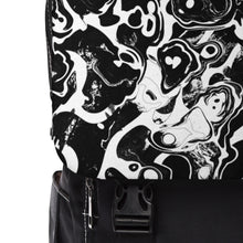Load image into Gallery viewer, Swirl Black Unisex Casual Shoulder Backpack