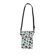 Load image into Gallery viewer, Blue Leopard Small Cell Phone Wallet