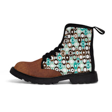 Load image into Gallery viewer, Wild Brown Circles Women's/Youth Canvas Boots