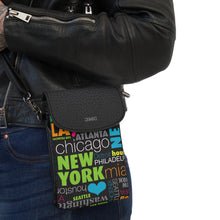 Load image into Gallery viewer, Fun City Small Cell Phone Wallet