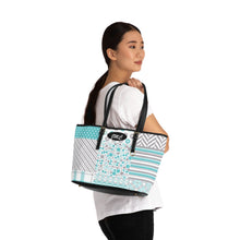 Load image into Gallery viewer, Blue Float PU Leather Shoulder Bag