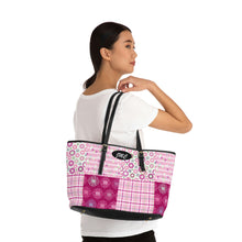 Load image into Gallery viewer, Purple Flower PU Leather Shoulder Bag