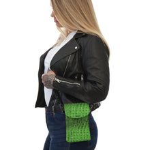 Load image into Gallery viewer, Green Vintage Small Cell Phone Wallet