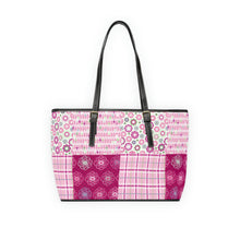 Load image into Gallery viewer, Purple Flower PU Leather Shoulder Bag