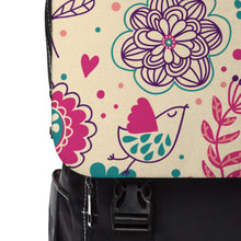 Load image into Gallery viewer, Three Flowers Unisex Casual Shoulder Backpack
