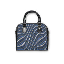 Load image into Gallery viewer, Wavy Blue 3D Shoulder Handbag