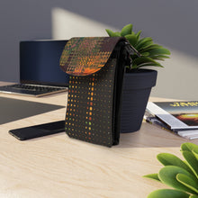 Load image into Gallery viewer, Brown Explosion Small Cell Phone Wallet