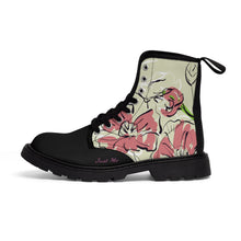 Load image into Gallery viewer, Wild Pink Flower Women's/Youth Canvas Boots