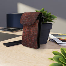 Load image into Gallery viewer, Ruff Brown Small Cell Phone Wallet