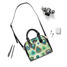 Load image into Gallery viewer, Green Feather Shoulder Handbag