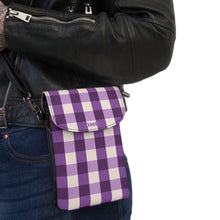 Load image into Gallery viewer, Traveling Purple Small Cell Phone Wallet